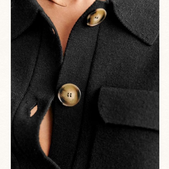 Sezane Betty Cardigan in Black, size S - Picture 3 of 9